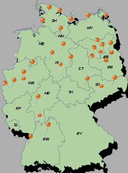 Pins für Städte anklicken